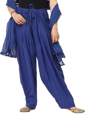 PREEGO Flared Women Blue Trousers