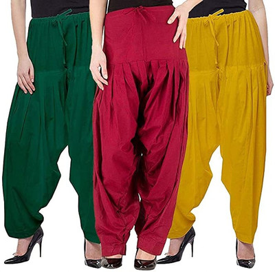 Sk Creation Cotton Solid Patiala