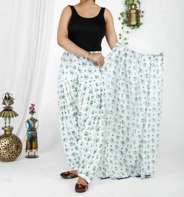 HANVIK TRADERS Cotton Floral Print Patiala