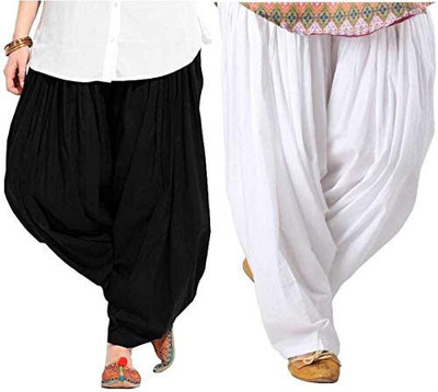 YK Creation Cotton Solid Patiala
