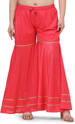 MASSI DESIGN Relaxed Women Red Trousers