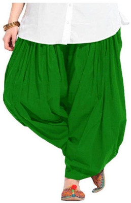 Ethniclobby Cotton Blend Solid Patiala