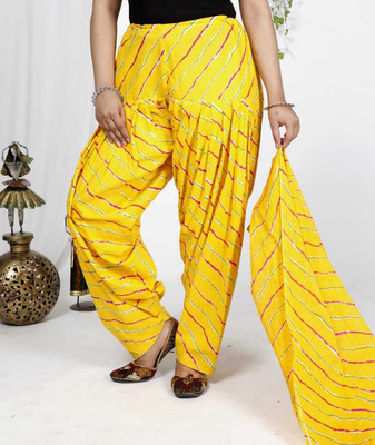 HANVIK TRADERS Cotton Floral Print Patiala