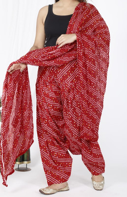 HANVIK TRADERS Cotton Floral Print Patiala