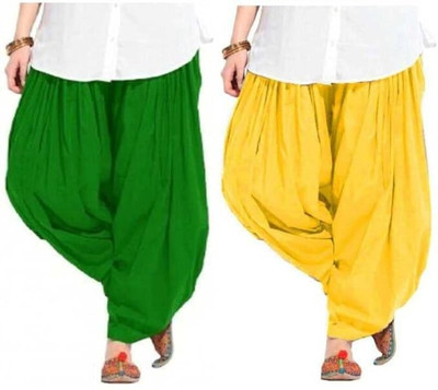 YK Creation Cotton Solid Patiala