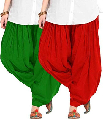YK Creation Cotton Solid Patiala