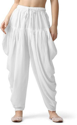 vastravibez Indi Cotton Blend Solid Patiala