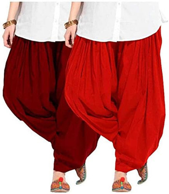 YK Creation Cotton Solid Patiala
