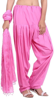 radharaaman fashion Indi Cotton Solid Patiala