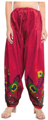 IndiaCarvan Indi Cotton Embroidered Patiala
