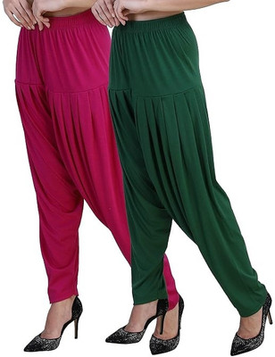 TWINSKY Viscose Rayon Solid Patiala