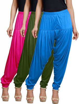 HouseOfCommon Cotton Blend Solid Patiala