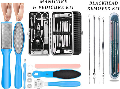 VIVIQ Pedicure Tool Kit Ladies Portable Manicure Machine With Blackhead Remover(100 g, Set of 28)