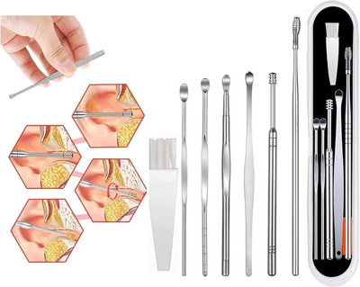 tanvi27 Resuable Ear Cleaner Tool Set(10 g, Set of 7)