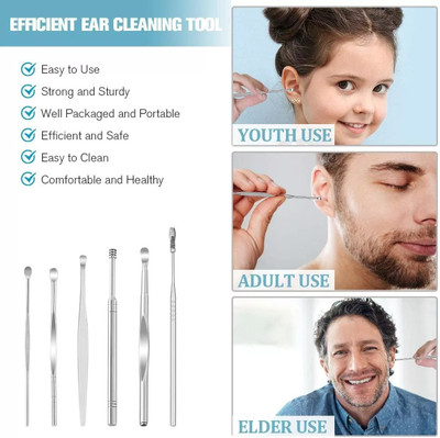 tanvi27 Innovative Spring Ear Wax Cleaner Tool Set(10 g, Set of 7)