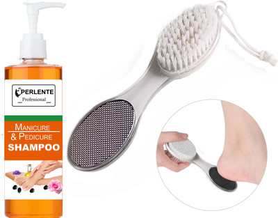 PERLENTE Orange Manicure Pedicure Shampoo Removes dead skin for beautiful VRDR-427(200 ml, Set of 2)