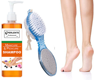 PERLENTE Soft & Hydrated Hands and Feet Professional Pedicure Shampoo(200 ml, Set of 2)