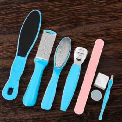 ghorela Manicure Set with 8 Tools with Pedicure Foot File Set Foot Care Tool Pack 1(8 ml, Set of 1)