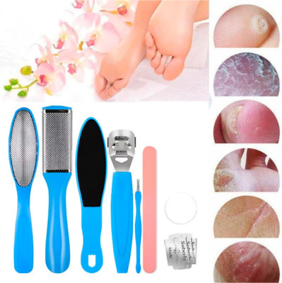 ghorela 8 IN 1 Pedicure Kit Foot Scrubber for Dead Skin pack of 01(8 ml, Set of 1)