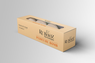 RUBAAZ Pedicure Bomb Pack of 4 (Vitamin C)(160 g, Set of 4)