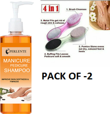 PERLENTE MENICURE & PEDICURE SHAMPOO(200 ml, Set of 2)