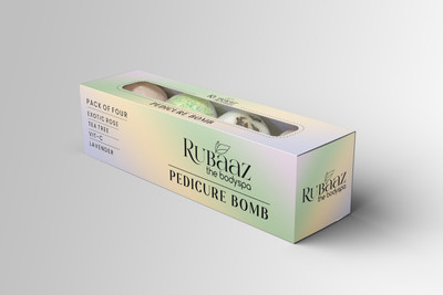 RUBAAZ Pedicure Bomb Pack of 4 (Mix)(160 g, Set of 4)