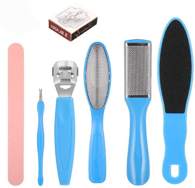 JOTKAPARKASH Manicure Set with 7 Tools with Pedicure Foot File Set Foot Care Tool Pack 2(150 g, Set of 7)