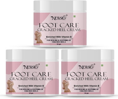 Newsio Foot Care Cream For Rough, Dry and Cracked Heel | Feet Cream For Heel Repair(150 g, Set of 3)