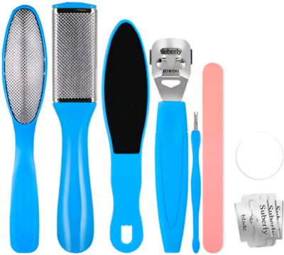 ghorela Portable Scraper Pedicure Kit set Tools, Foot Care Too Set of 8(8 ml, Set of 1)