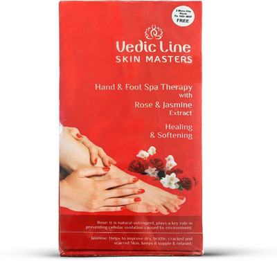Vedic Line Hand & Foot Spa Kit (Rose and Jasmine)(736 ml, Set of 8)