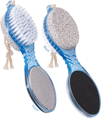 VEGA 4 In 1 Foot Pedicure Brush, Pumice Stone, Scrubber & File(1 g, Set of 1)