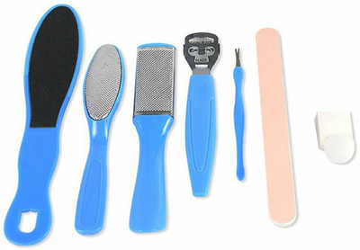 WATELLO Foot File Set Dead Hard Skin Callus Remover Scraper Pedicure Rasp Tools(100 g, Set of 8)