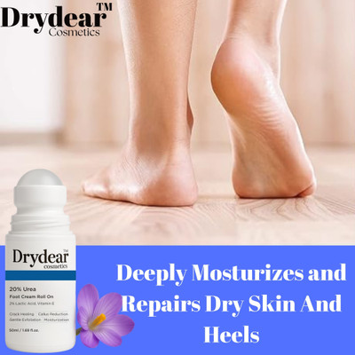 DRYDEAR 20% Urea Foot Cream ROLL ON | For Dry & Cracked Heels(50 ml, Set of 1)