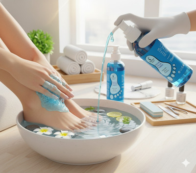 sheny soft Daily Use Hand & Foot Cleansing pedicure shampoo(200 ml, Set of 1)