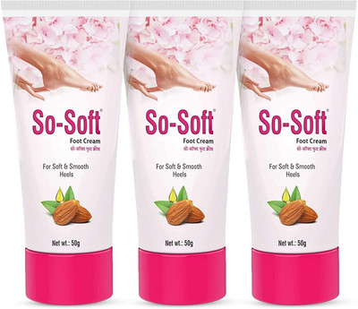 SoSoft Foot Cream with Almond Oil For Dry and Cracked Heel, Feet Cream For Heel Repair(150 g)