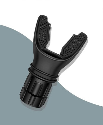 Actrovax Compact Pure Silicone Lung Exerciser Device Breathing Trainer(Black)