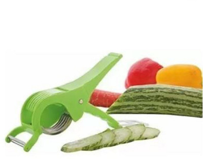 TEXRO Vegetable Cutter and Peeler for Kitchen, Multipurpose Chopper Vegetable & Fruit Y Shaped Peeler(Green)
