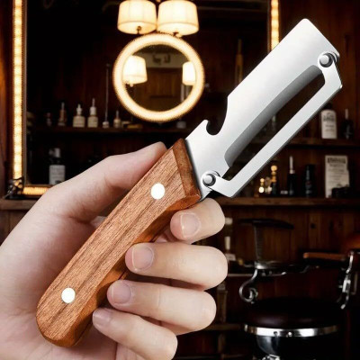 Jelix Multi-Functional Vegetable Peeler, Stainless Steel Peeler and Bottle Opener Y Shaped Peeler(Brown)