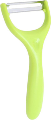 Shalvi Green Plastic & Stainless Steel Peeler for Vegetables,Fruit Peeler. Y Shaped Peeler(Green)