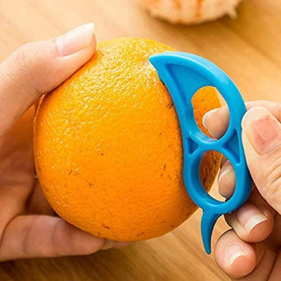 V2H Orange Peeler Mouse Shaped Plastic Lemon Citrus Fruit Skin Remover(Multicolor) NA Peeler Set(Multicolor)