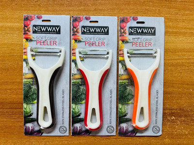 balajienter Pack of 3 Y-Shaped Vegetable Peeler For Kitchen With Stainless Steel Blade Y Shaped Peeler Set(Multicolor Pack of 3)