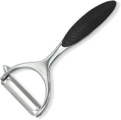 KitchenFest ® 304 Stainless Steel Sharp Swivel Blade, Zinc Alloy Body Grip Hanlde, Y Shaped Peeler(Silver)