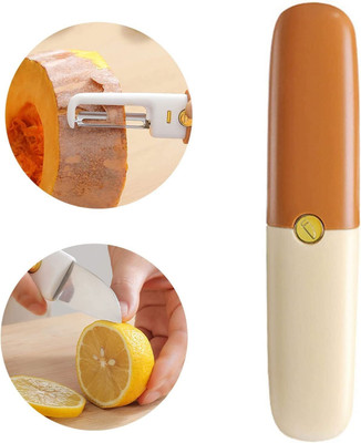 Aider 2 in 1 Multifunctional Stainless Steel Fruit Knife Peeler Straight Peeler Set(Multicolor)