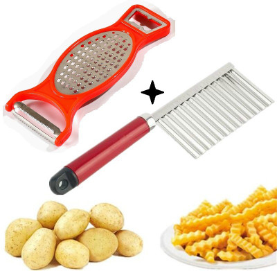 Three Secondz Straight Peeler Set(Multicolor Pack of 2)
