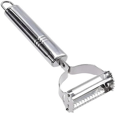 Mynestico 2 in 1 Multifunctional Stainless Steel Peeler For Peel Fruits & Vegetables Y Shaped, Straight Peeler(Steel)
