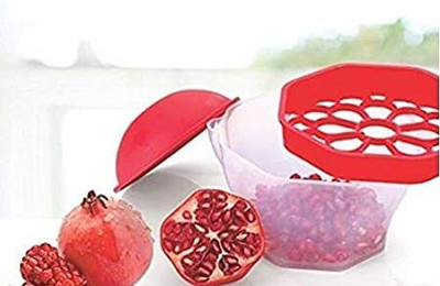 Vinishq 2 in 1 Anar Seed/Pomegranate Peeler Extractor NA Peeler(Red)