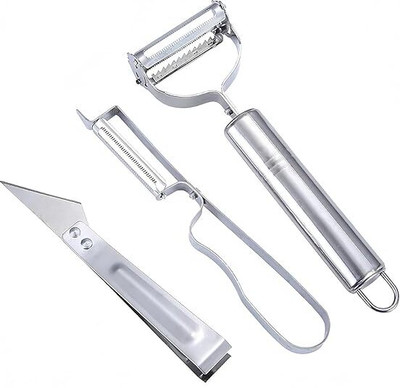 Dharm Enterprise Y Shaped Peeler Set(Silver)