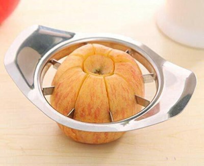 GOLDINKS Stainless Steel Apple Cutter | Manual Slicer with 8 Blades and Handle Apple Slicer(1 STEEL APPLE CUTTER)