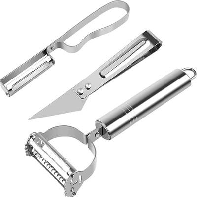 SARVYA SHOP Y Shaped Peeler Set(Silver)