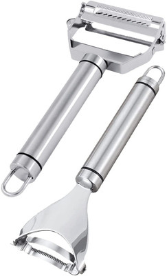 Minratdhya peelers 2 in 1 Y Shaped Peeler(Silver Pack of 2)